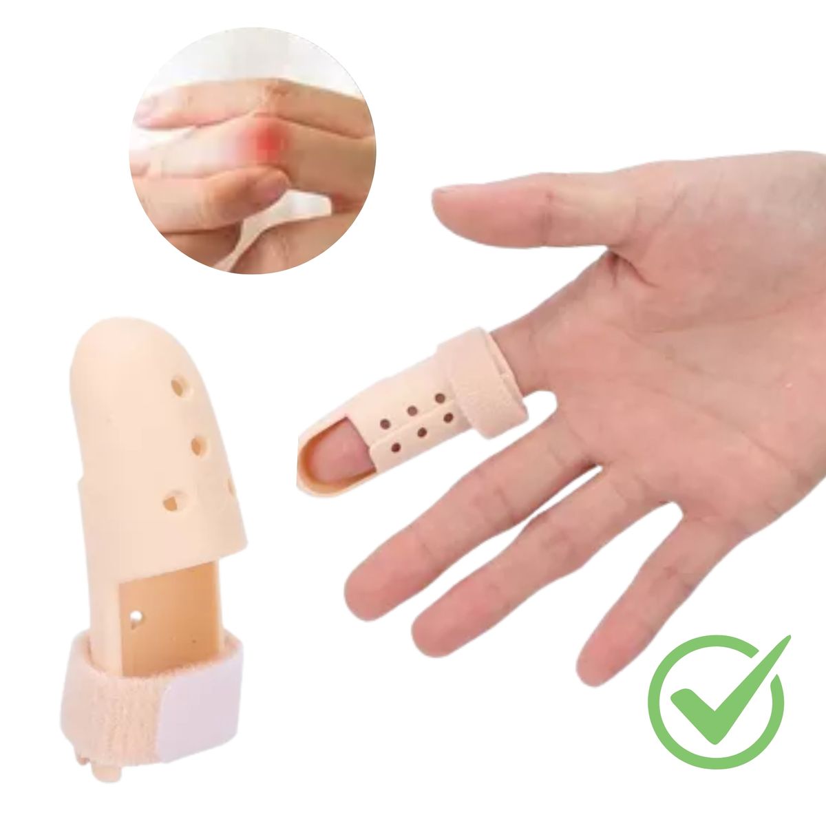 GENERICO - Férula Dedos Ajustable Mano Artritis Endereza Inmoviliza Medio