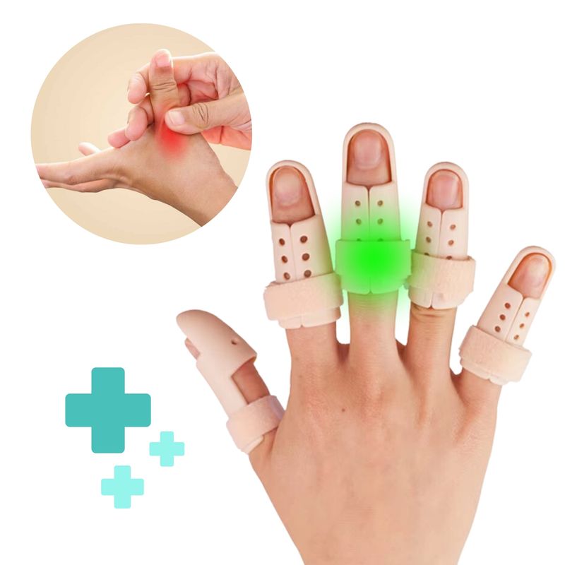 GENERICO - Férula Dedos Ajustable Mano Artritis Endereza Inmoviliza Indice