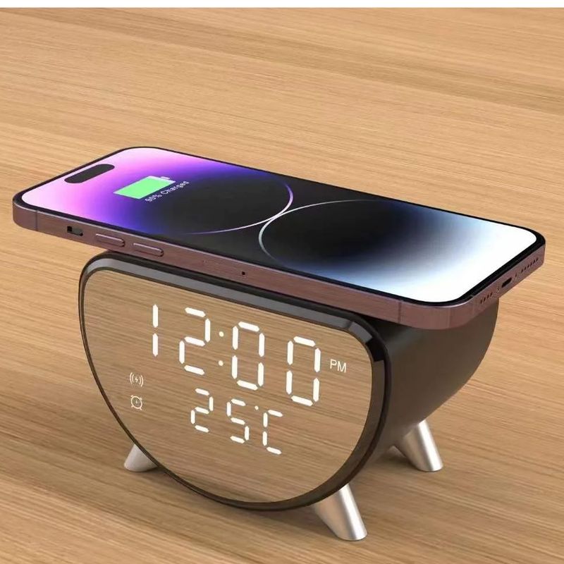 ONE PIXEL - Reloj Despertador Con Base De Carga Inalambrica 15w Ay-23