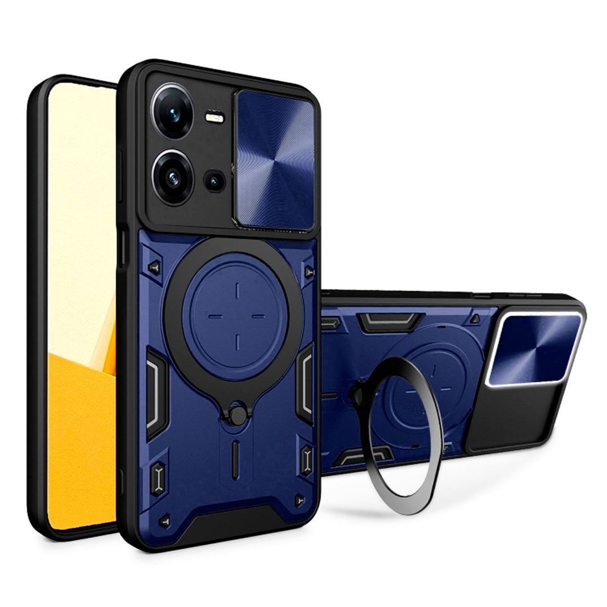 GENERICO - Estuche Protección Cámara Con Soporte Compatible V25 Azul