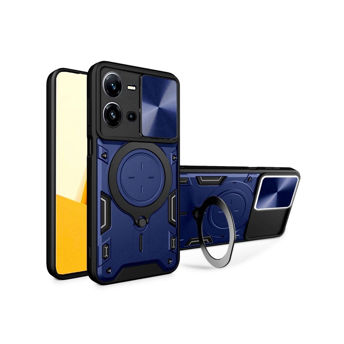 GENERICO - Estuche Protección Cámara Con Soporte Compatible V25 Azul