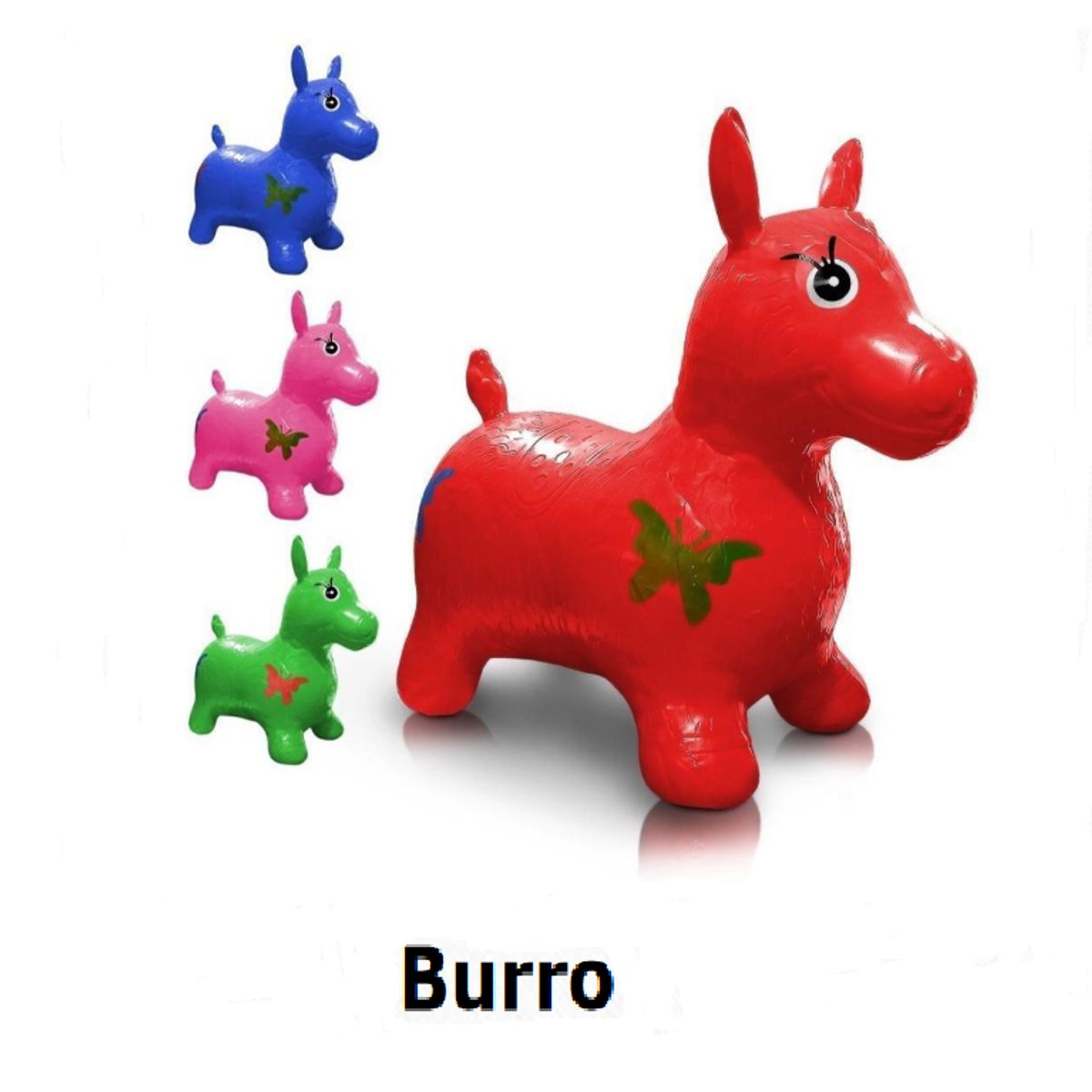 SWISSHOME DR HOFFMAN - BURRO INFLABLE SALTARIN PARA NIÑOS +3 AÑOS