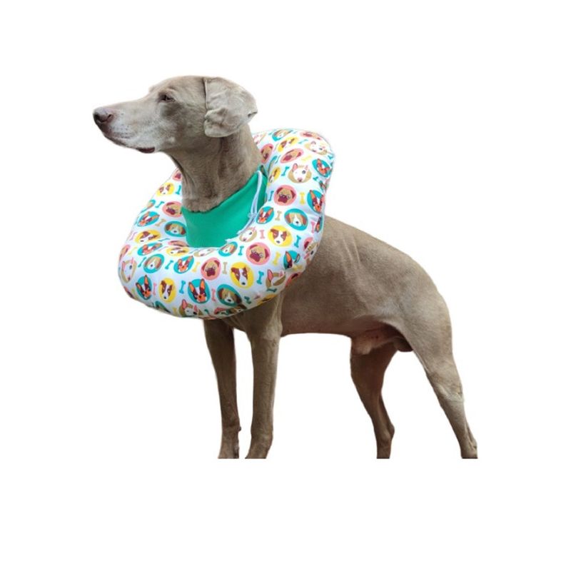 GENERICO - Collar Isabelino Perros Gatos Antifluido Tonos Claros XL