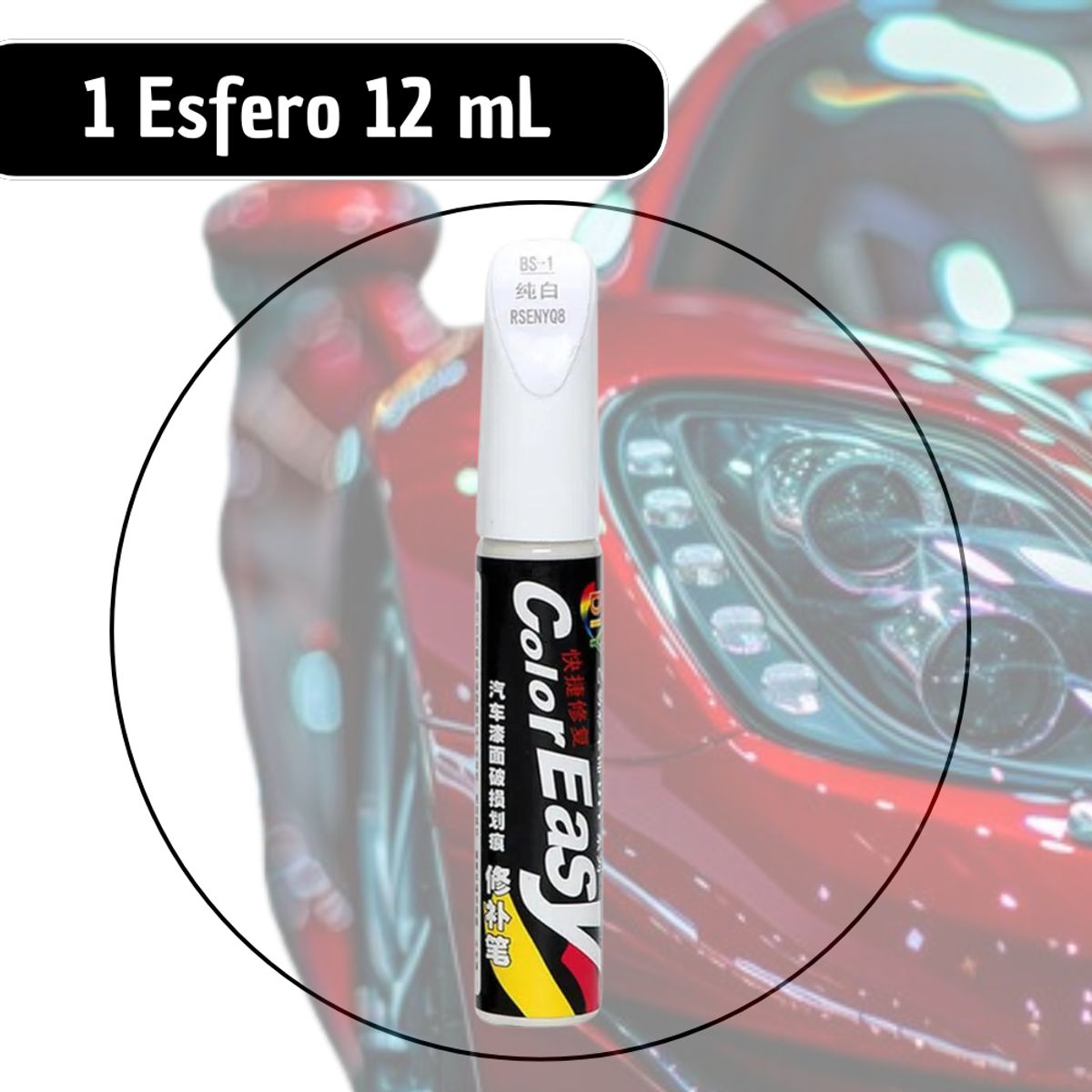 GENERICO - Esfero Repara Arregla Cubre Rayones Pintura Carro Moto 12ml