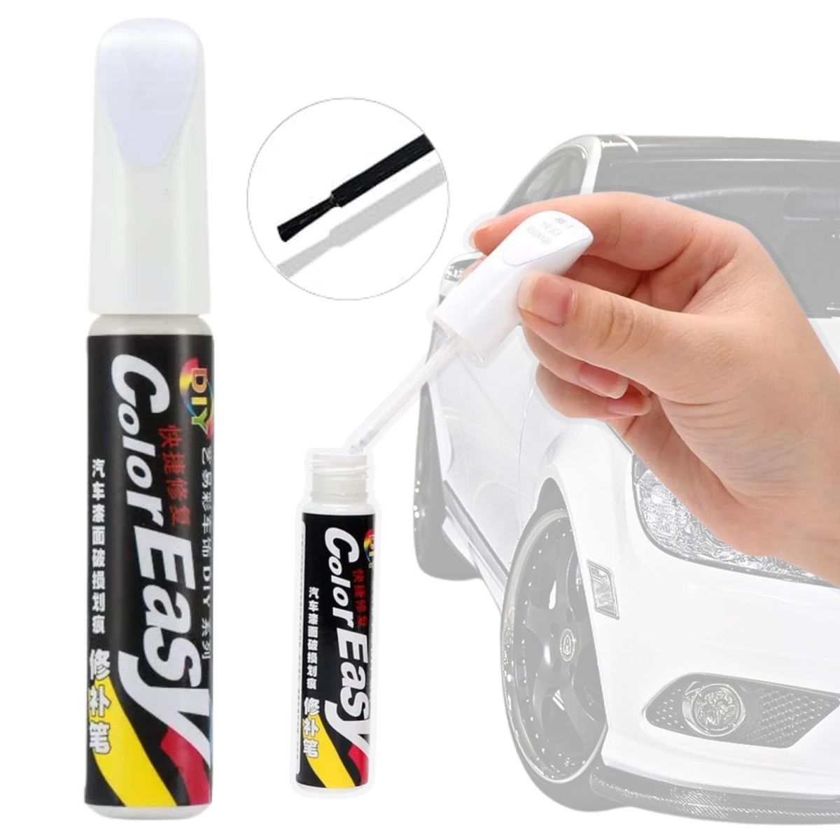 GENERICO - Esfero de Pintura Para Rayones Reparación de Superficies Blanco