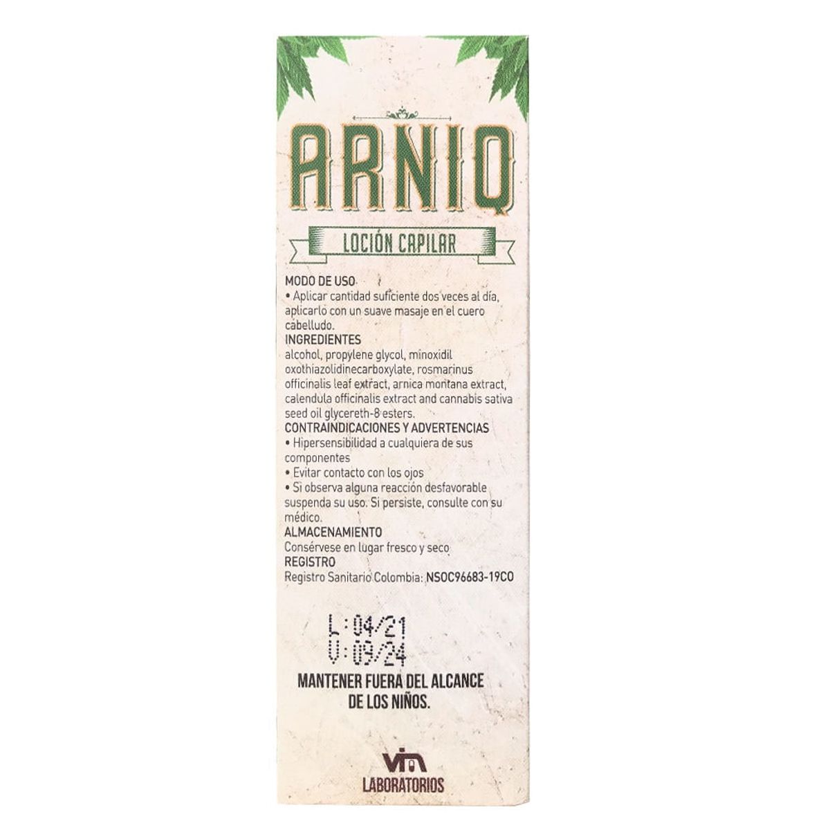 GENERICO - Locion Capilar Arniq X 60ml.---