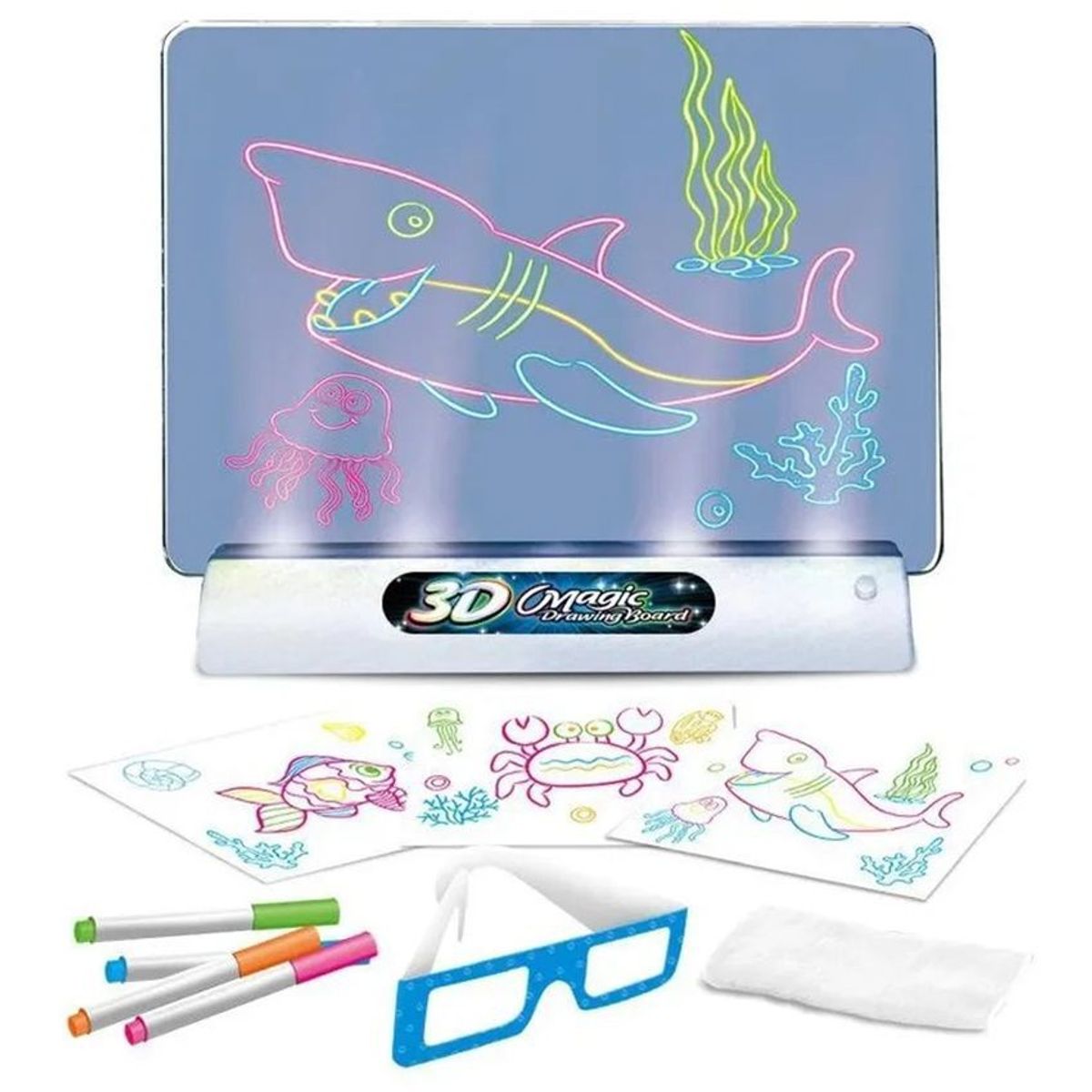 GENERICO - Magic pad tablero dibujo led 3d creativo arte