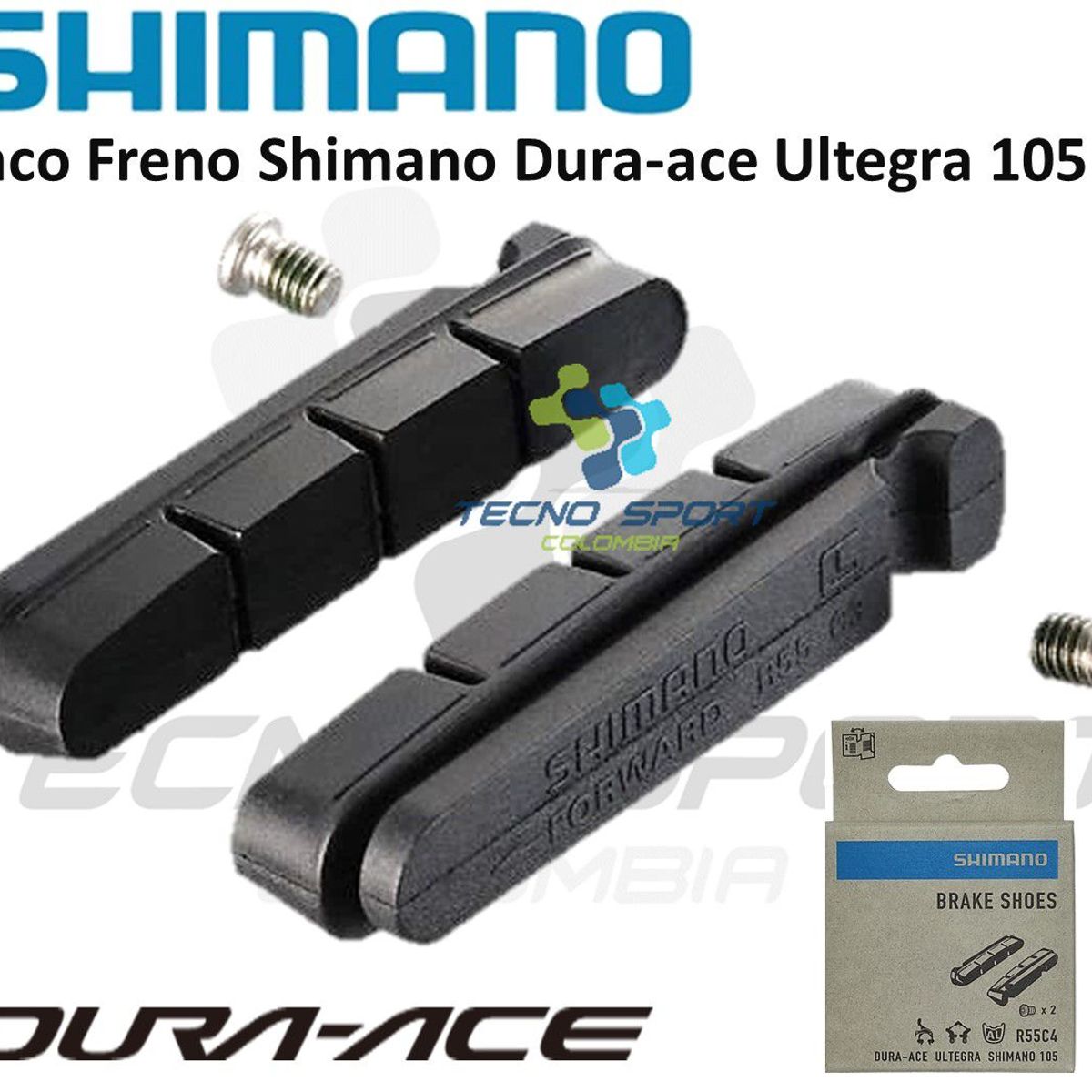 SHIMANO - Taco Freno Shimano Dura-ace Ultegra 105 Par Borrador Zapata