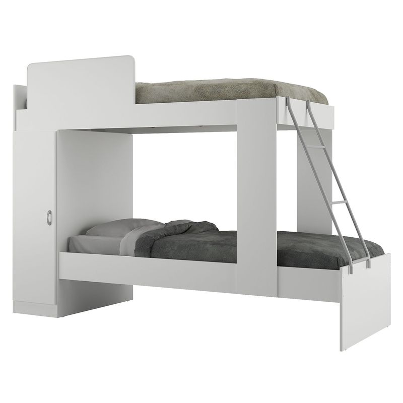 AKIVOY - Camarote Litera Tokio  1 Puerta Color Blanco.