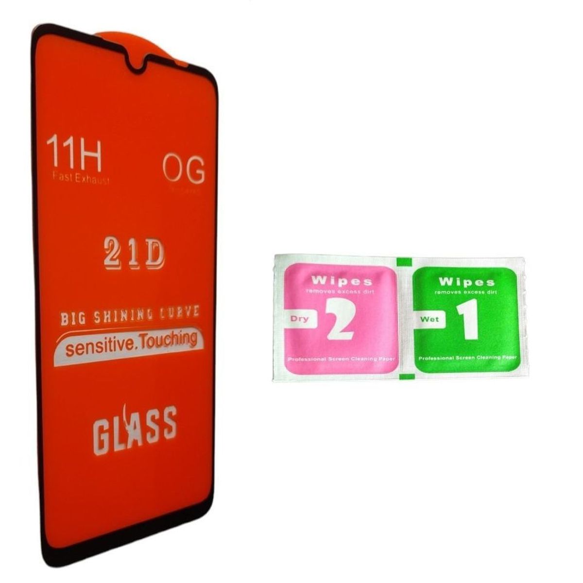 GENERICO - Vidrio Templado 21D Compatible con Samsung A80  A90