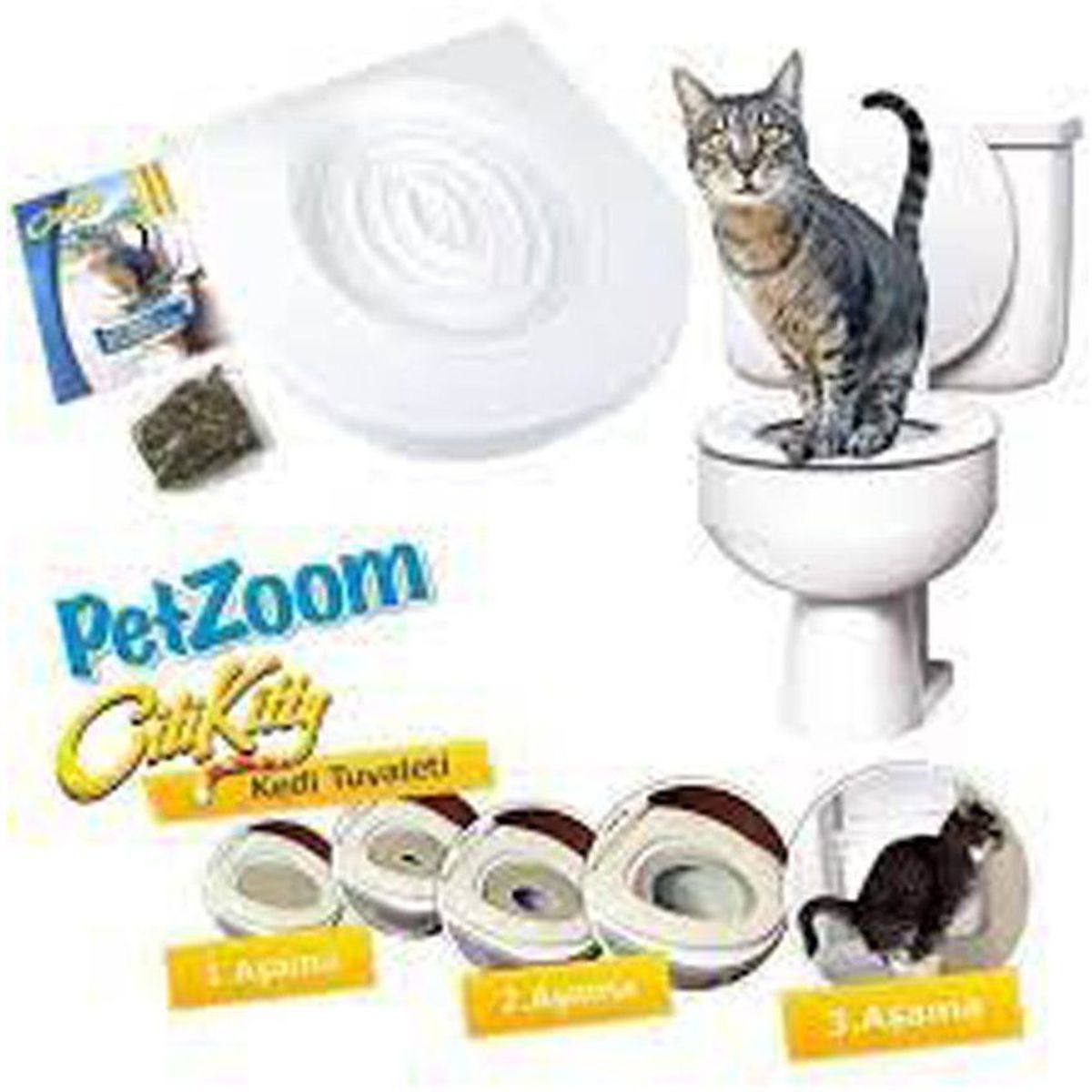 GENERICO - Kit entrenamiento baño para gatos city kitty