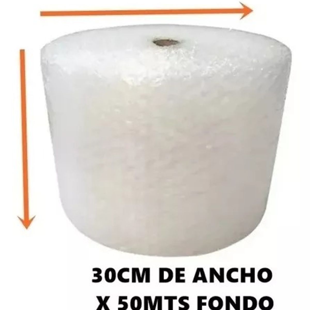 GENERICO - Rollo de Plástico Papel burbuja de 30 cm x 50 metros