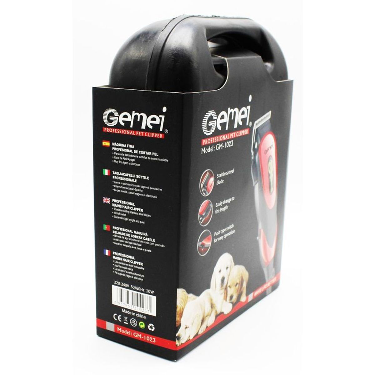 GENERICO - Maquina corte peluqueria para mascota gemei pet clipper 110v