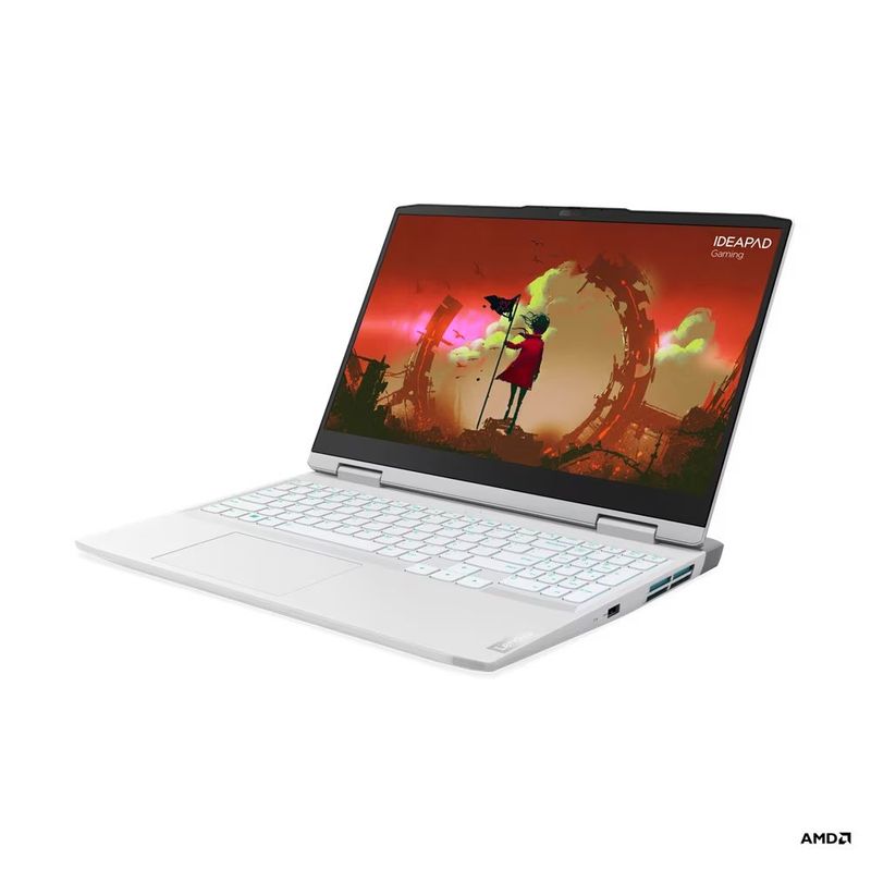 LENOVO - Portátil Lenovo IP Gaming 3 Ryzen 5 15,6" FHD RAM 8GB SSD 512GB RTX 3050 4GB Win 11 Gris