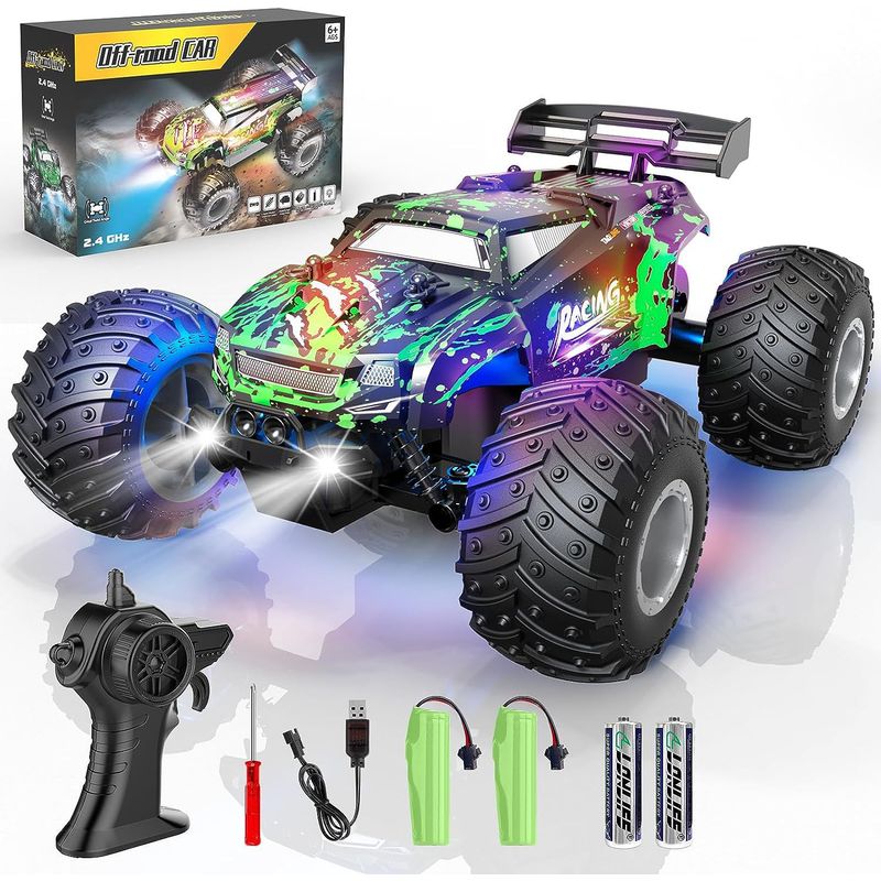 BAZOOKA - Carro A Control Remoto Todo Terreno Recargable Bazoga
