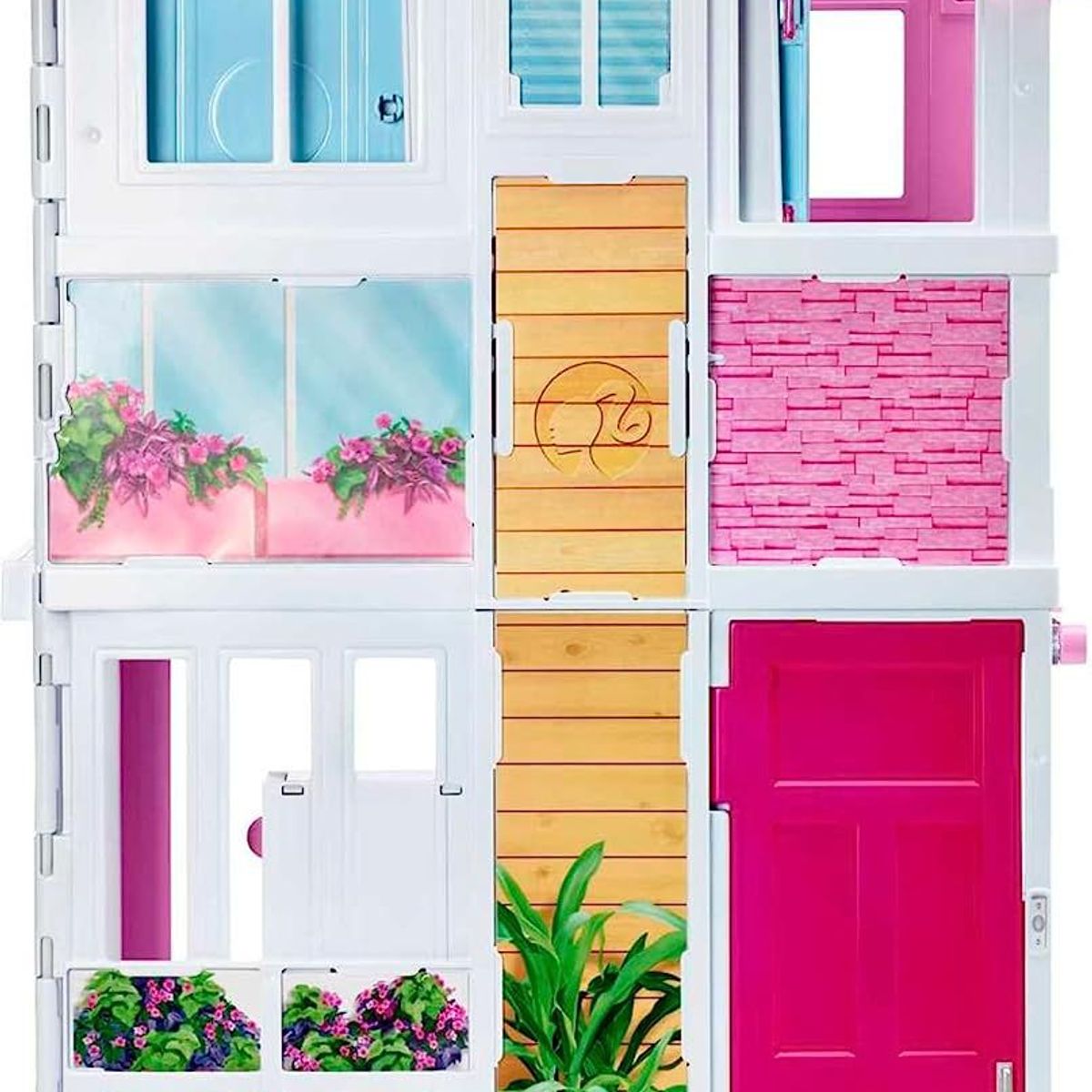 GENERICO - Super Casa Barbie Lujosa Rosada 2 Pisos 5 Espacios Mattel