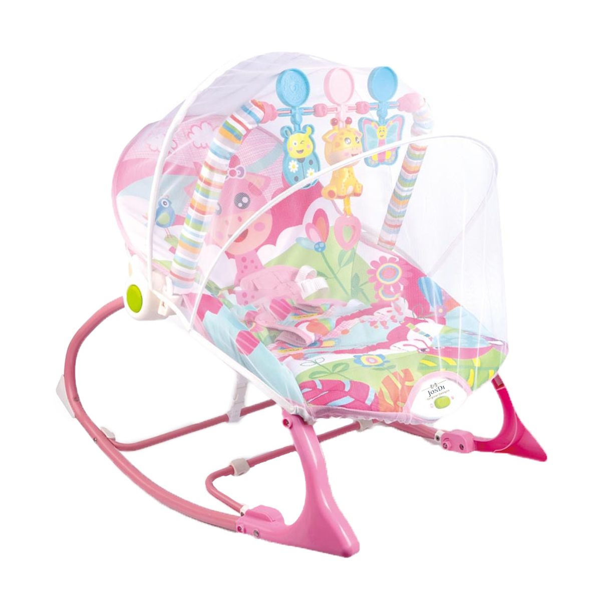 JON DI GROUP SAS - Silla Mecedora Vibradora Musical para Bebe 3 en 1 Mosquitero