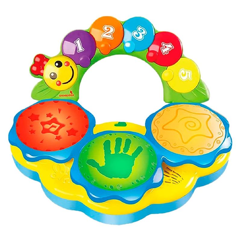 GENERICO - Tambor Batería Musical Bebés Luces Sonidos Juguete Didáctico