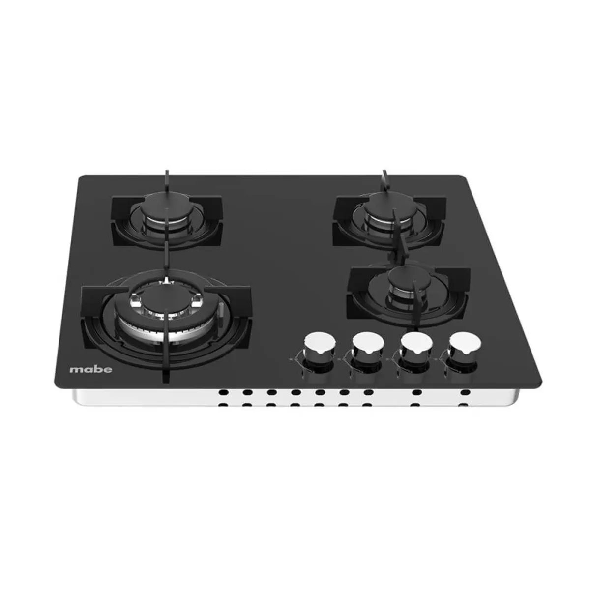 MABE - Cubierta Mabe de Empotre a Gas 60 cm Vidrio Negro PM6048GV0