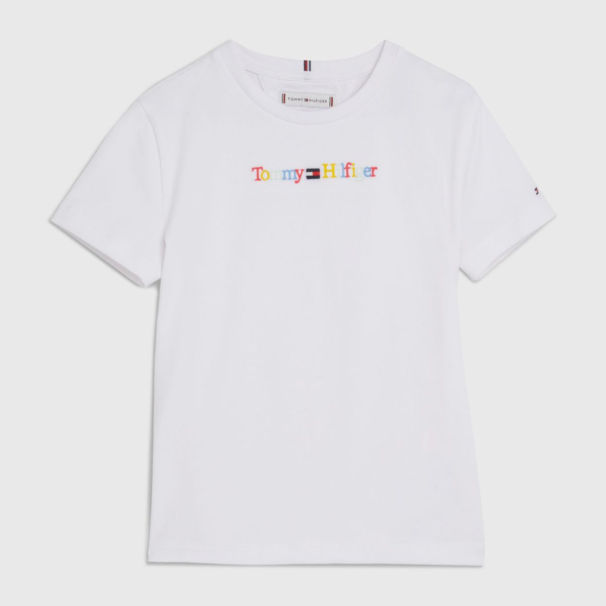 TOMMY HILFIGER - Camiseta De Niña Con Logo color Blanco Tommy Hilfiger