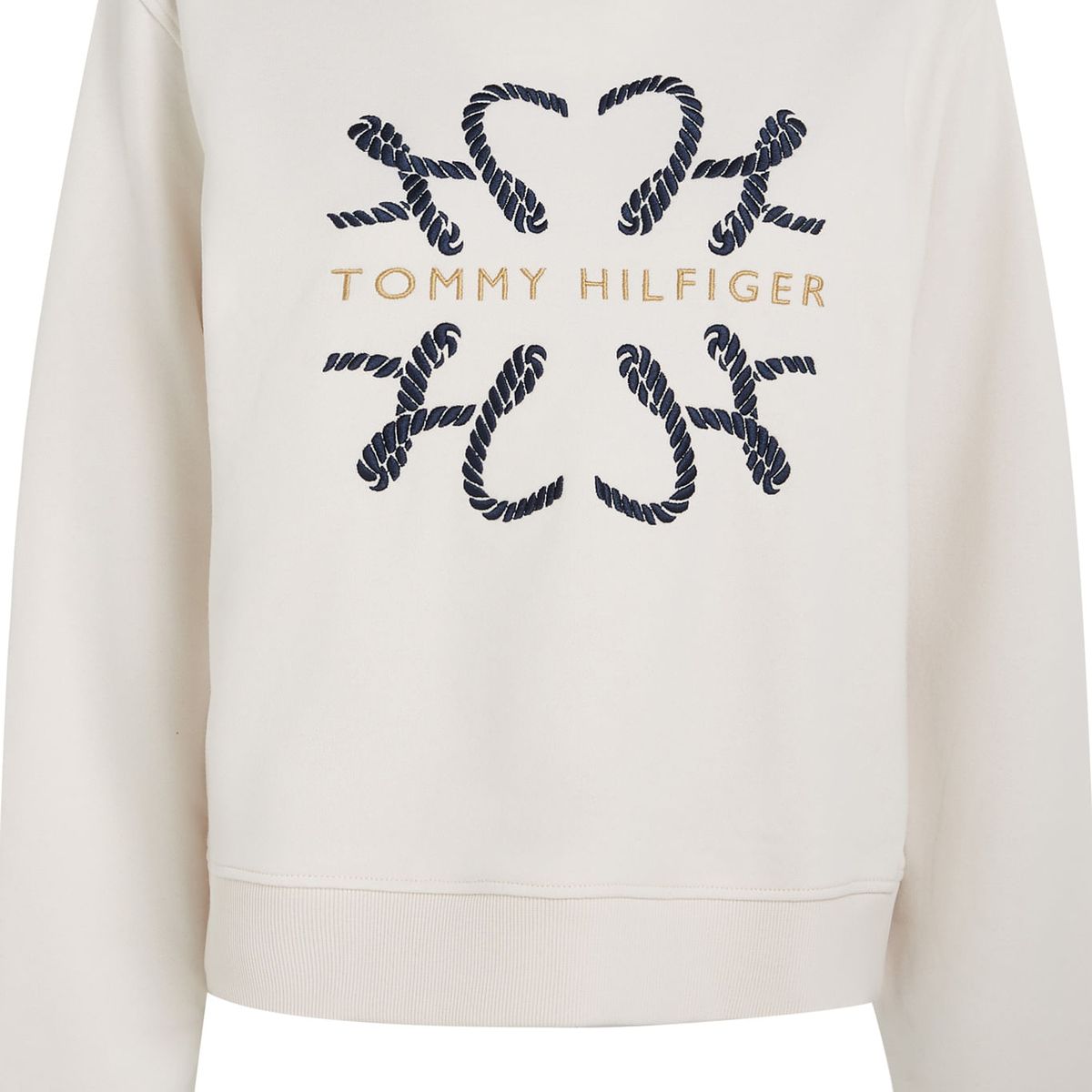 TOMMY HILFIGER - Saco Blanco Modern Con Logo De Cuerda Para Mujer Tommy Hilfiger