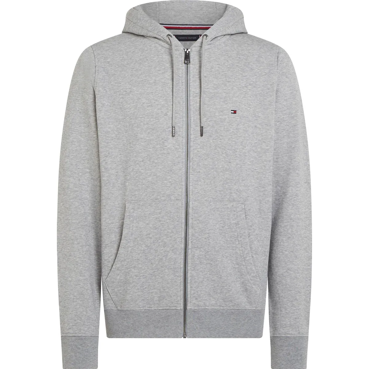 TOMMY HILFIGER - Buzo Gris Con Cremallera Con Gorro Para Hombre