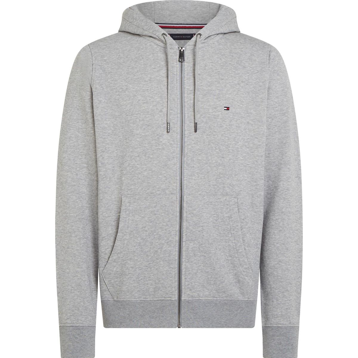 TOMMY HILFIGER - Buzo Gris Con Cremallera Con Gorro Para Hombre