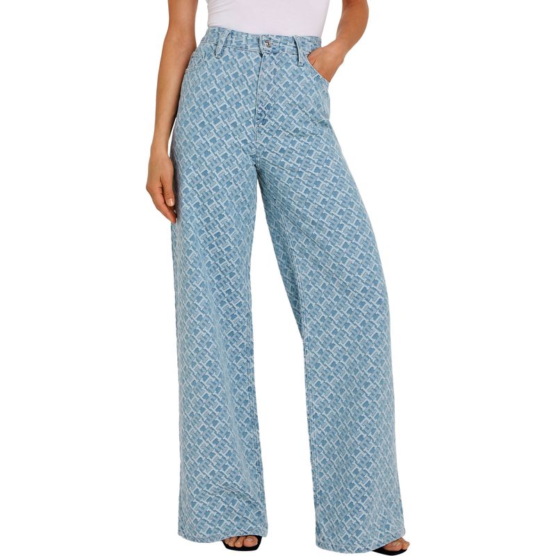 TOMMY HILFIGER - Jeans Jacquard Con Logo Para Mujer Tommy Hilfiger