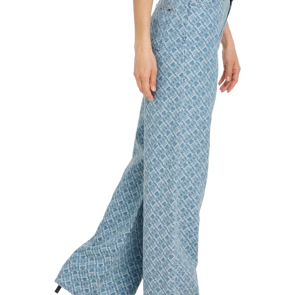 TOMMY HILFIGER - Jeans Jacquard Con Logo Para Mujer Tommy Hilfiger