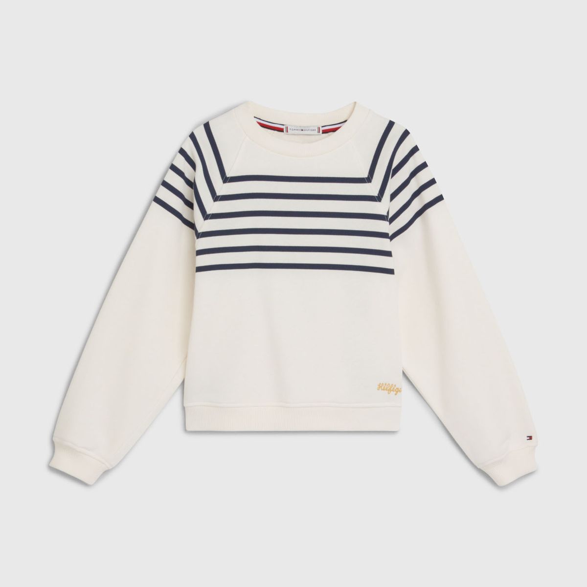 TOMMY HILFIGER - Saco Con Rayas Marineras Y Logo Niña Blanco Tommy Hilfiger