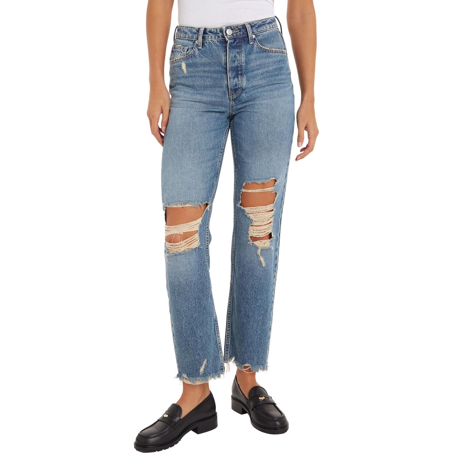Jeans Rotos Para Mujer Tommy Hilfiger TOMMY HILFIGER