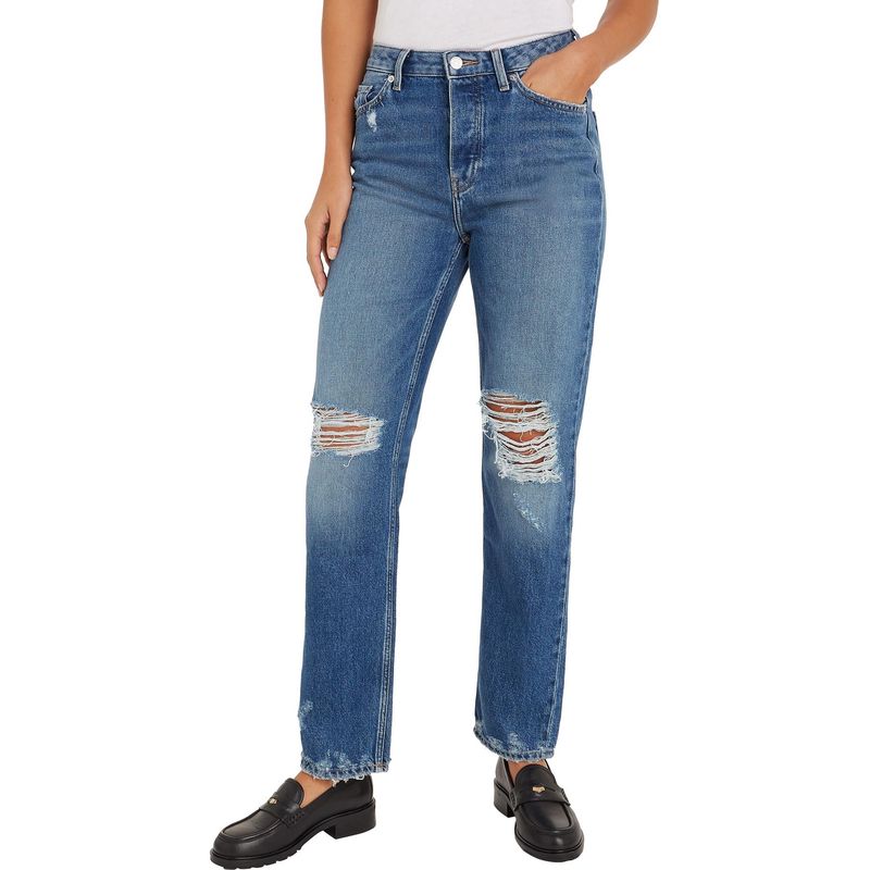 TOMMY HILFIGER - Jeans Rotos Para Mujer Tommy Hilfiger