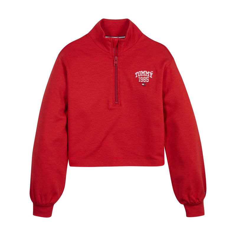 TOMMY HILFIGER - Saco Universitaria Con Media Cierre Niña Rojo Tommy Hilfiger