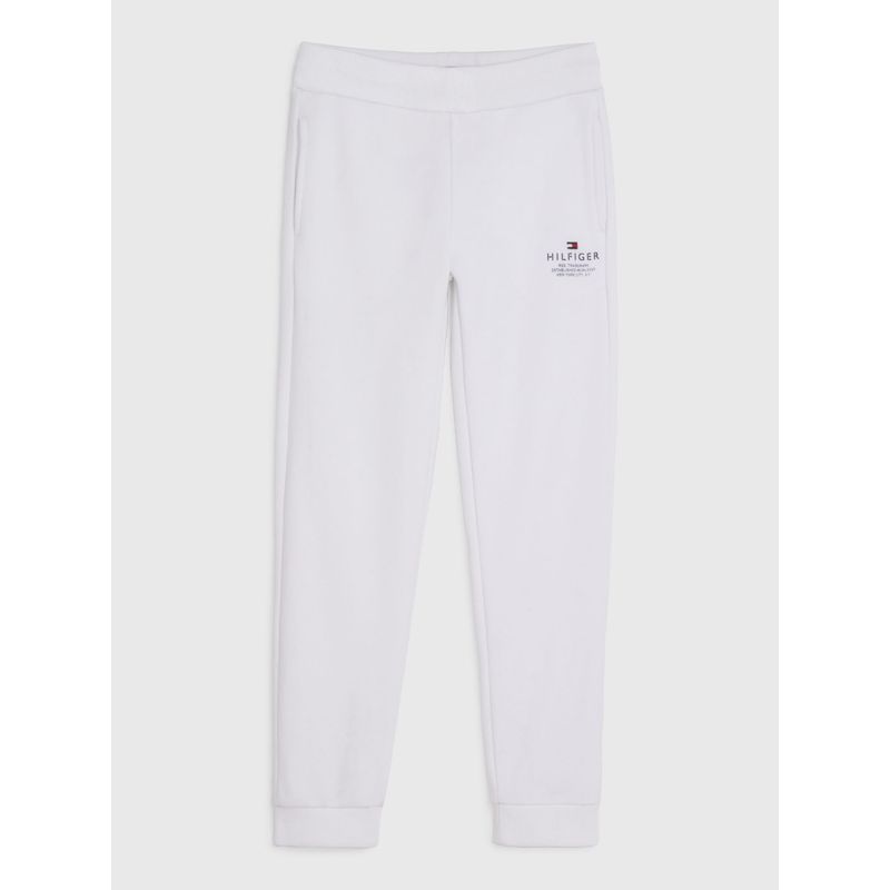 TOMMY HILFIGER - Joggers De Corte Cónico Con Logo Niño Blanco Tommy Hilfiger