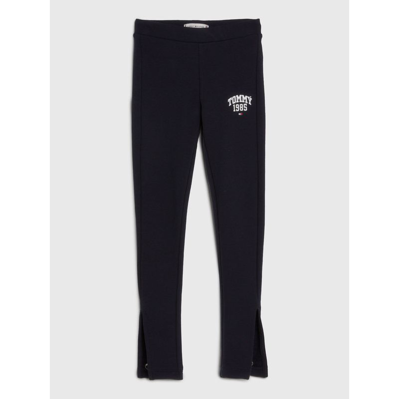 TOMMY HILFIGER - Leggings Largos De Estilo Universitario Niña Azul Tommy Hilfiger