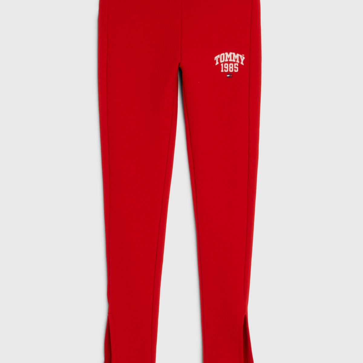 TOMMY HILFIGER - Leggings Largos De Estilo Universitario Niña Rojo Tommy Hilfiger