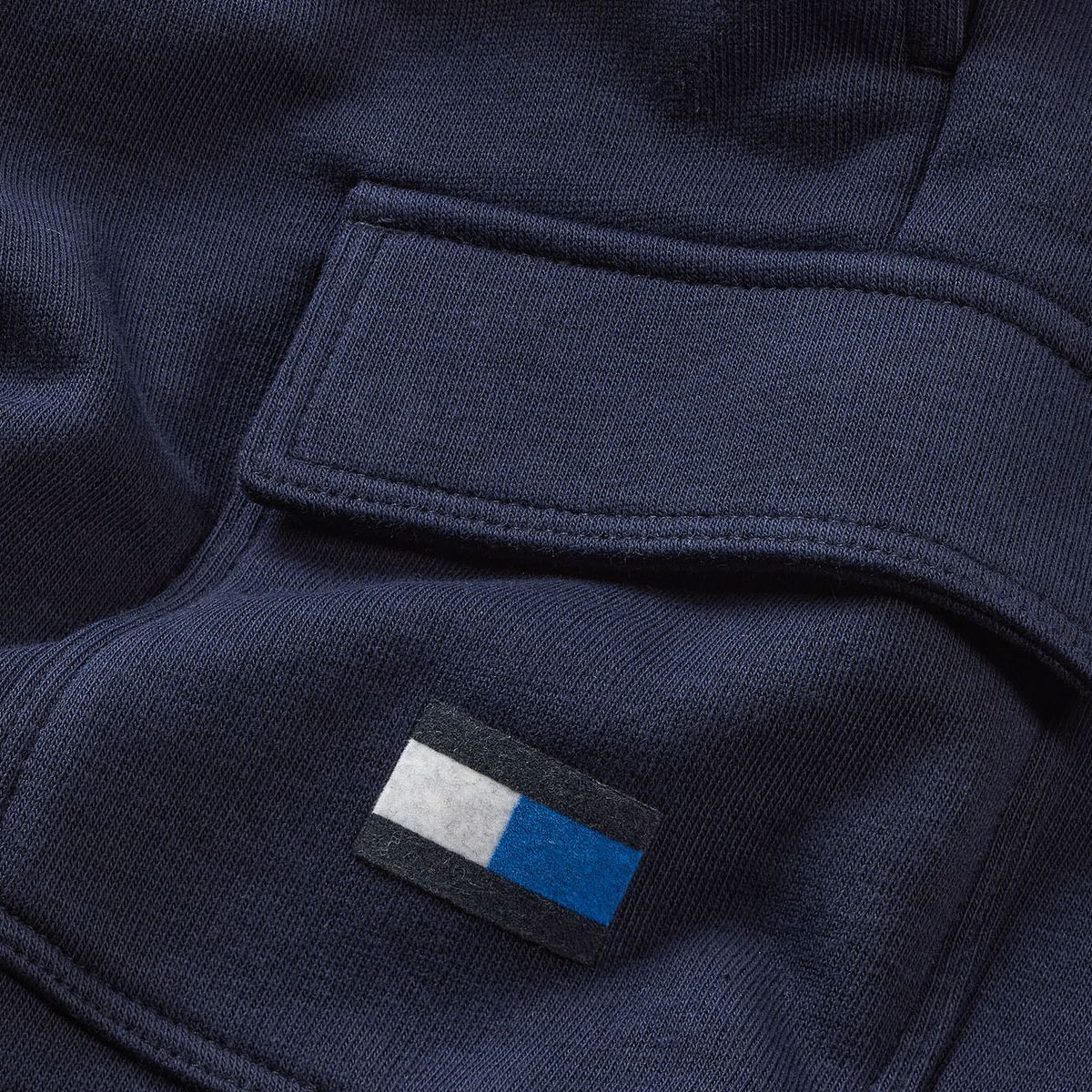 TOMMY HILFIGER - Pantalón Corto De Chándal Con Bolsillo Y Logo Niño Azul Tommy Hilfiger