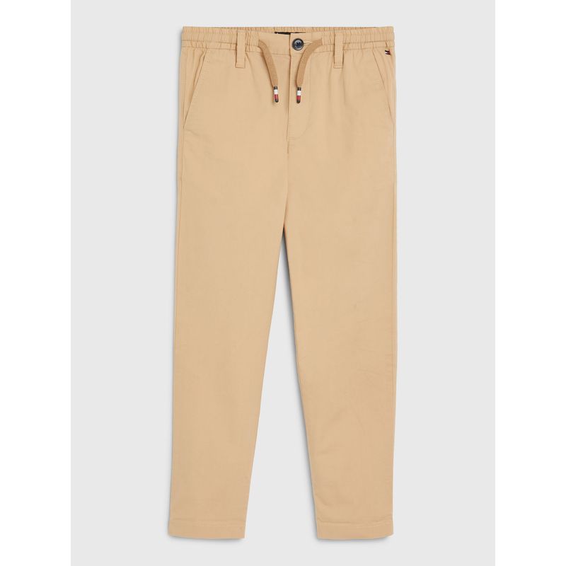 TOMMY HILFIGER - Pantalón Essential De Corte Ancho Niño Beige Tommy Hilfiger