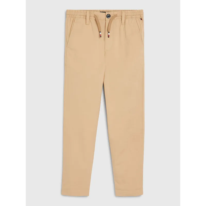 TOMMY HILFIGER - Pantalón Essential De Corte Ancho Niño Beige Tommy Hilfiger