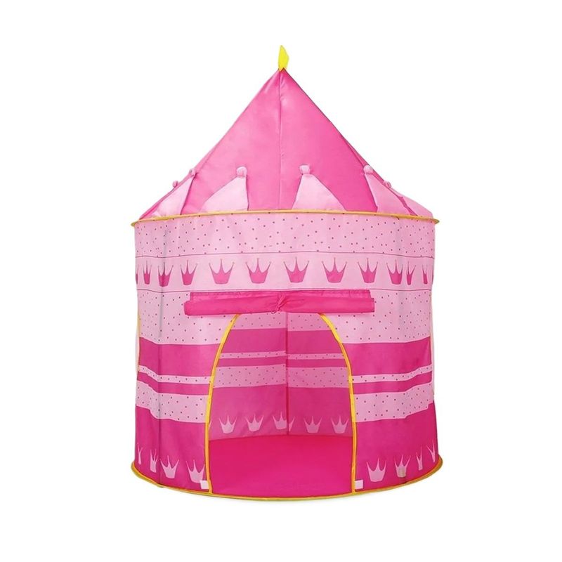 GENERICO - Carpa Infantil En Forma De Castillo Rosa.