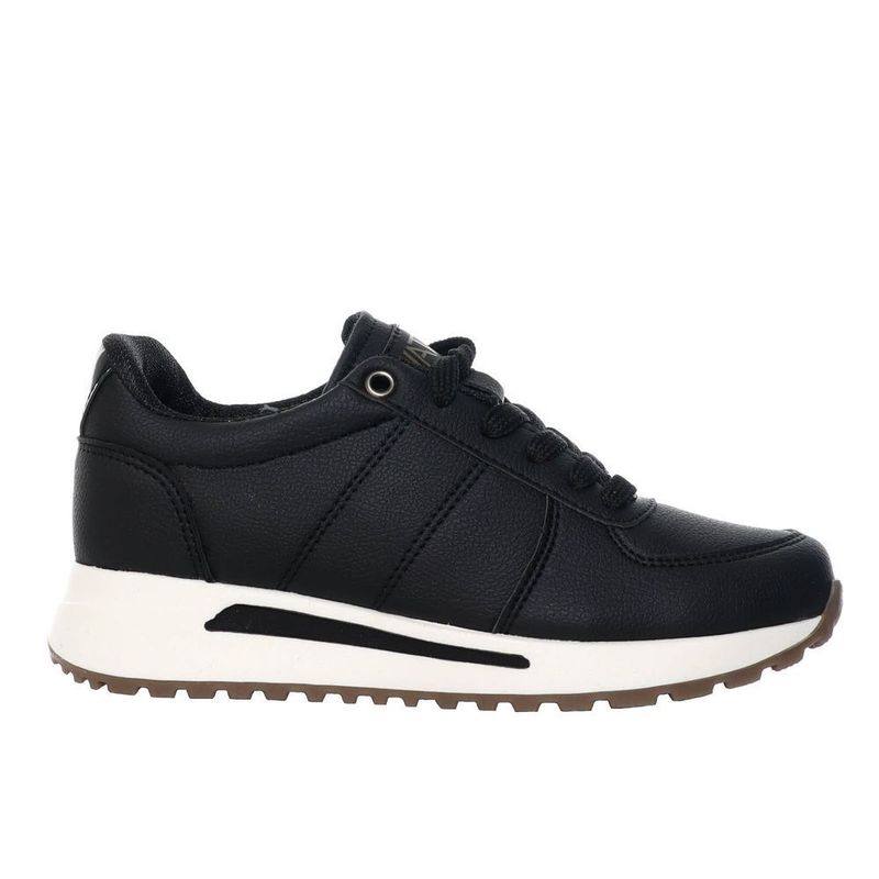 ZAVATTY - Tenis para mujer TA744 NEGRO MATE X CHAROL ZAVATTY