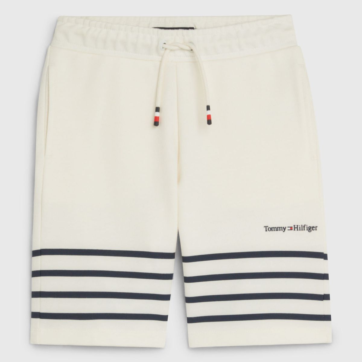 TOMMY HILFIGER - Pantalón Corto De Chándal Con Rayas Marineras Niño Blanco Tommy Hilfiger
