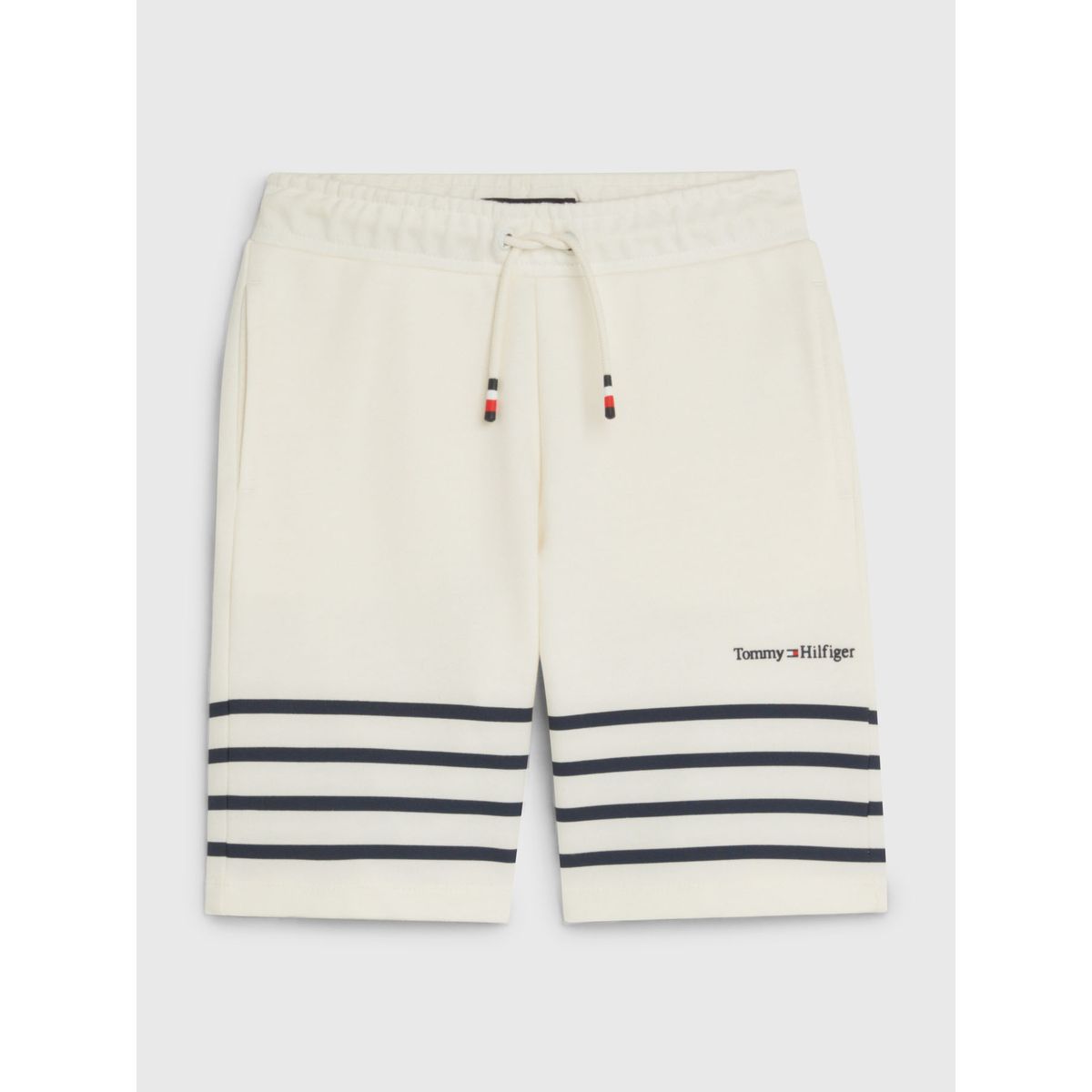 TOMMY HILFIGER - Pantalón Corto De Chándal Con Rayas Marineras Niño Blanco Tommy Hilfiger