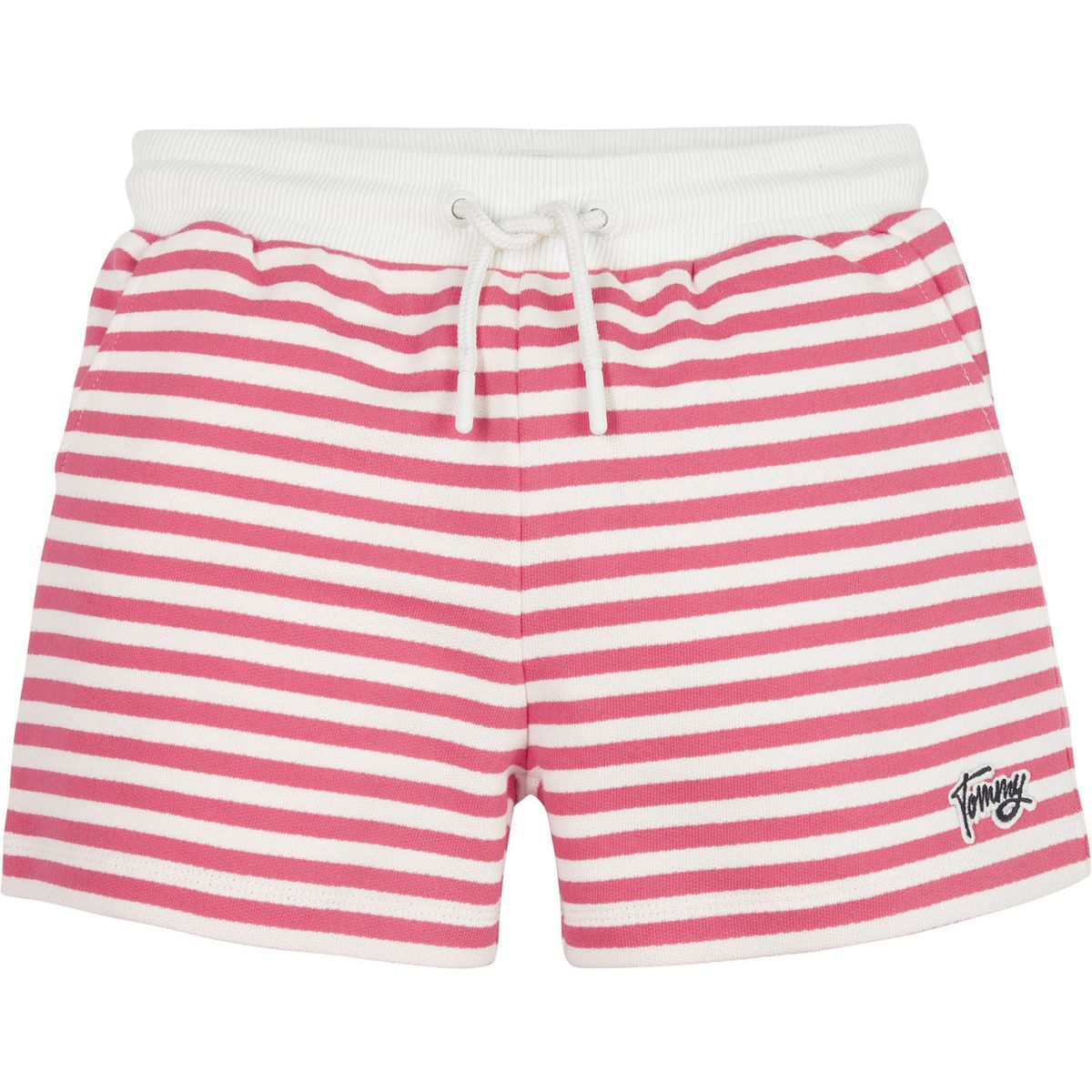TOMMY HILFIGER - Pantalón Corto De Deporte Con Rayas Marineras Niña Rosa Tommy Hilfiger