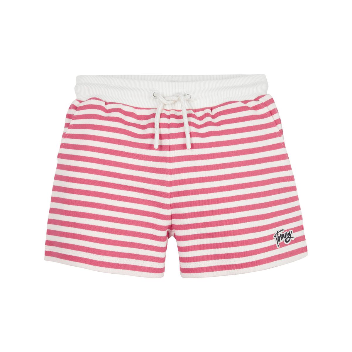 TOMMY HILFIGER - Pantalón Corto De Deporte Con Rayas Marineras Niña Rosa Tommy Hilfiger