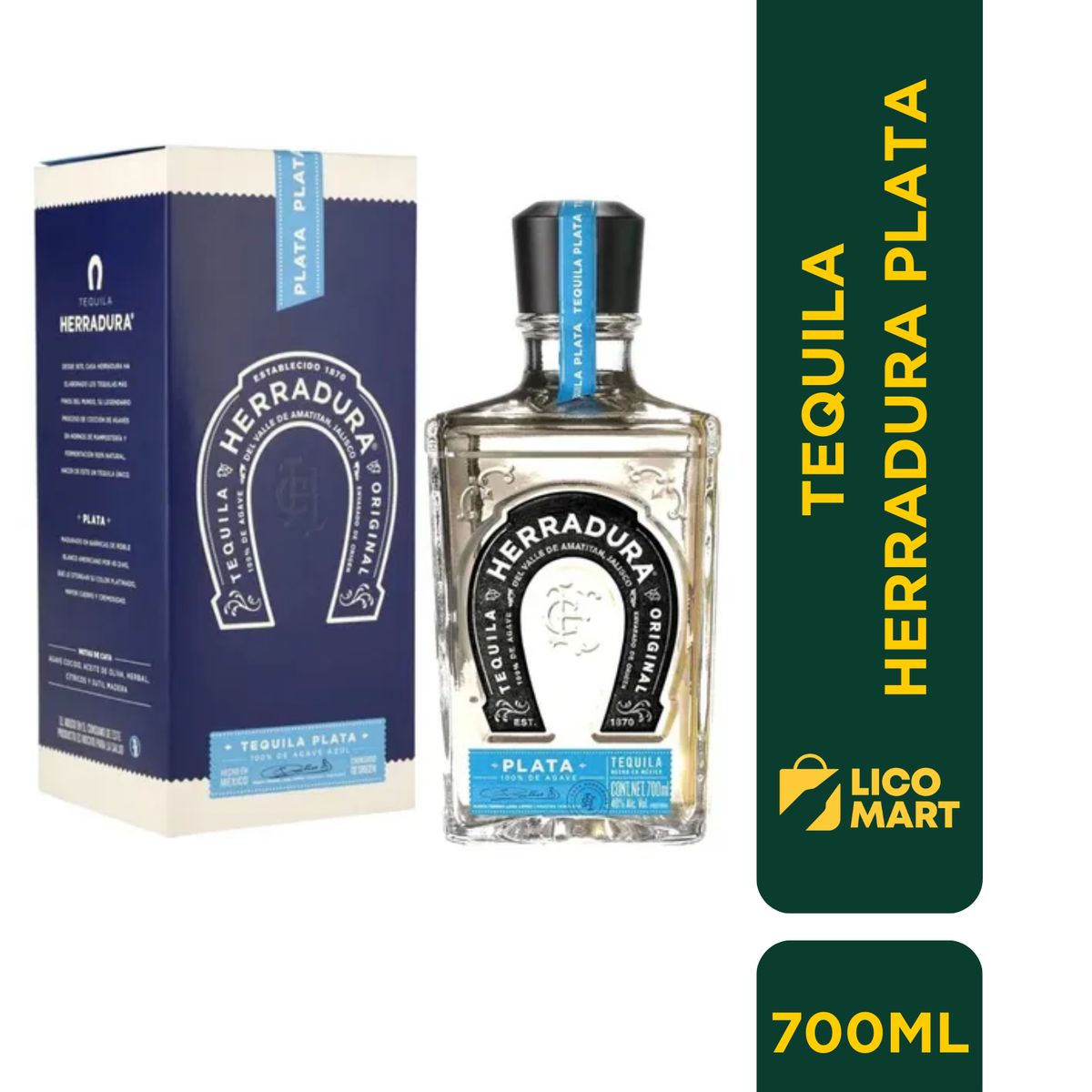 GENERICO - TEQUILA HERRADURA PLATA