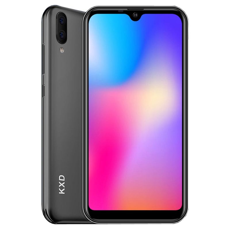 GENERICO - Celular KXD A1 16GB Infinite View Display Dual Sim +  Estuche Silicona - Negro