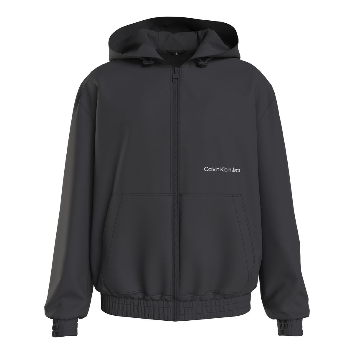 CALVIN KLEIN - Chaqueta Negra Con Cierre Para Hombre Calvin Klein