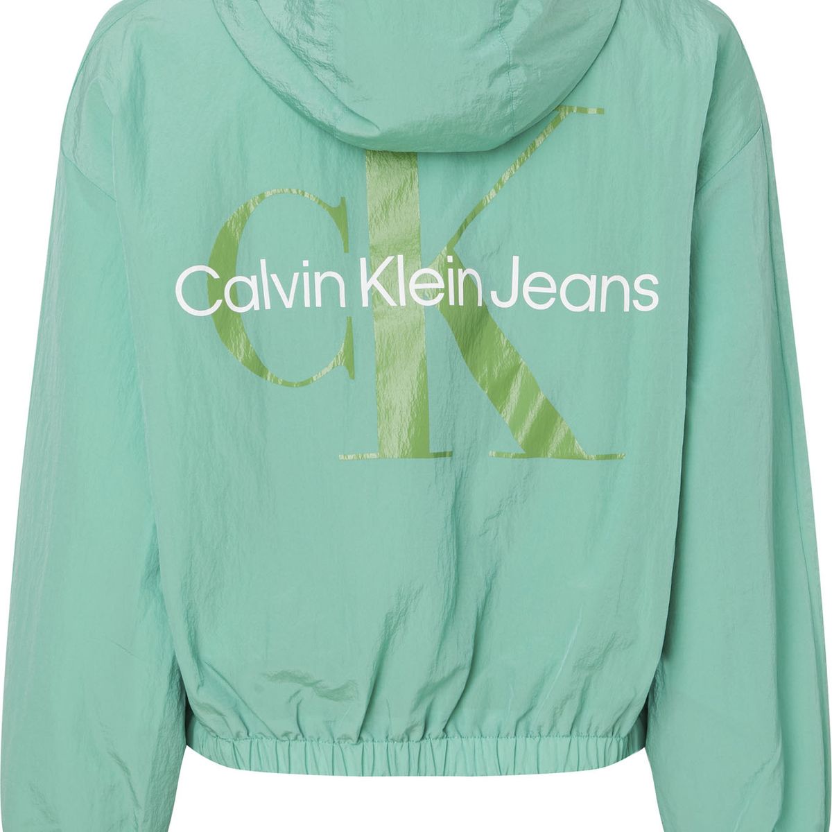 CALVIN KLEIN - Chaqueta Verde Con Gorro Y Cierre Para Mujer Calvin Klein
