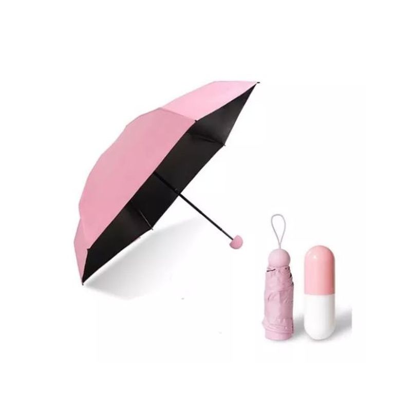 GENERICO - Sombrilla Mini Capsula Importada Pildora De Mano Para Bolso